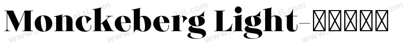 Monckeberg Light字体转换
